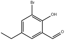 Benzaldehyde, 3-bromo-5-ethyl-2-hydroxy- (9CI) Struktur