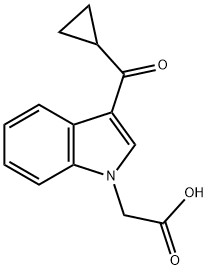 (3-CYCLOPROPANECARBONYL-INDOL-1-YL)-ACETIC ACID Struktur