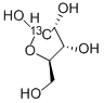 D-RIBOSE-1-13C Struktur