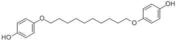 1,10-Bis(4-hydroxydiphenoxy)decane Struktur