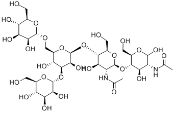 MANNOTRIOSE-DI-(N-ACETYL-D-GLUCOSAMINE) Struktur