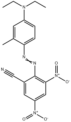 2-[[4-(diethylamino)-o-tolyl]azo]-3,5-dinitrobenzonitrile  Struktur