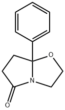 2,3,7,7a-Tetrahydro-7a-phenylpyrrolo[2,1-b]oxazol-5(6H)-one Struktur