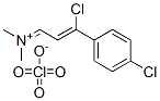 Methanaminium, N-3-chloro-3-(4-chlorophenyl)-2-propenylidene-N-methyl-, perchlorate Struktur