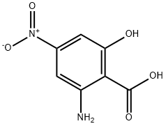 2-Amino-6-hydroxy-4-nitrobenzoic acid Struktur