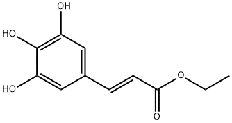 2-Propenoic acid, 3-(3,4,5-trihydroxyphenyl)-, ethyl ester, (2E)- (9CI) Struktur