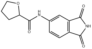 2-Furancarboxamide,N-(2,3-dihydro-1,3-dioxo-1H-isoindol-5-yl)tetrahydro- Struktur