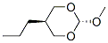 1,3-Dioxane,2-methoxy-5-propyl-,trans-(9CI) Struktur