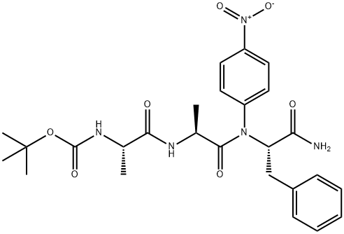 BOC-ALA-ALA-PHE-PNA Struktur