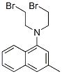 1-N,N-bis(beta-bromoethyl)amino-3-methylnaphthalene Struktur