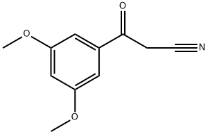 3-(3',5'-DIMETHOXYPHENYL)-3-OXOPROPANENITRILE Struktur