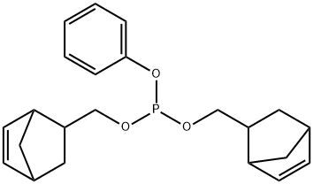 Phosphorous acid bis[(bicyclo[2.2.1]hept-5-en-2-yl)methyl]phenyl ester Struktur