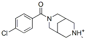 (4-chlorophenyl)-(7-methyl-3-aza-7-azoniabicyclo[3.3.1]non-3-yl)methanone Struktur