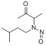 N-3-methylbutyl-N-1-methylacetonylnitrosamine Struktur