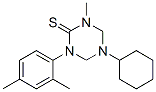 5-(cyclohexyl)tetrahydro-3-methyl-1-(2,4-xylyl)-1,3,5-triazine-2(1H)-thione Struktur