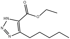 5-Pentyl-1H-1,2,3-triazole-4-carboxylic acid ethyl ester Struktur