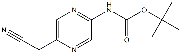 (5-CyanoMethyl-pyrazin-2-yl)-carbaMic acid tert-butyl ester Struktur