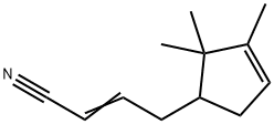 4-(2,2,3-trimethyl-3-cyclopenten-1-yl)-2-butenenitrile Struktur