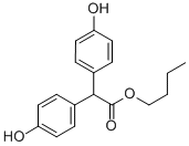 BUTYL 2,2-BIS(4-HYDROXYPHENYL)ACETATE Struktur