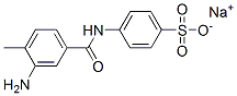 sodium p-(3-amino-4-methylbenzamido)benzenesulphonate  Struktur