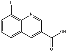 8-フルオロキノリン-3-カルボン酸 化學(xué)構(gòu)造式