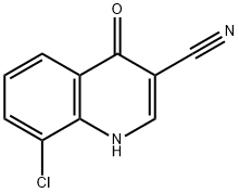 3-Quinolinecarbonitrile, 8-chloro-1,4-dihydro-4-oxo- Struktur