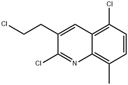 3-(2-CHLOROETHYL)-2,5-DICHLORO-8-METHYLQUINOLINE Struktur