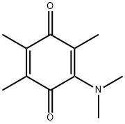 2-(Dimethylamino)-3,5,6-trimethyl-2,5-cyclohexadiene-1,4-dione Struktur