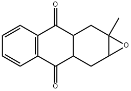 1a,2,2a,8a,9,9a-Hexahydro-1a-methylanthra[2,3-b]oxirene-3,8-dione Struktur