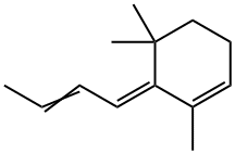 (6E)-6-[(Z)-2-Butenylidene]-1,5,5-trimethyl-1-cyclohexene Struktur