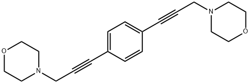 1,4-BIS(3-MORPHOLINOPROP-1-YNYL)BENZENE Struktur