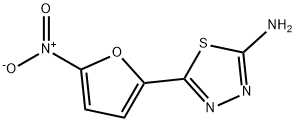 5-(5-nitro-2-furyl)-1,3,4-thiadiazol-2-ylamine Struktur