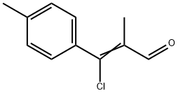 3-chloro-3-(4-methylphenyl)methacrylaldehyde Struktur