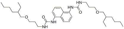 N,N''-naphthalene-1,5-diylbis[N'-[3-[(2-ethylhexyl)oxy]propyl]urea] Struktur