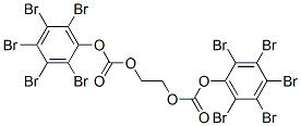 1,1'-(1,2-Ethanediyl)bis[(oxycarbonyl)oxy]bis(2,3,4,5,6-pentabromobenzene) Struktur