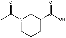 3-Piperidinecarboxylic acid, 1-acetyl-, (3R)- (9CI) Struktur