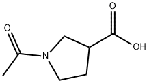 3-Pyrrolidinecarboxylic acid, 1-acetyl- (9CI) Struktur