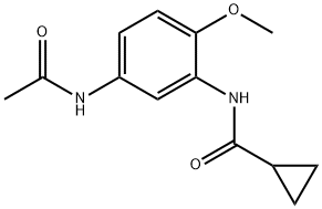 Cyclopropanecarboxamide, N-[5-(acetylamino)-2-methoxyphenyl]- (9CI) Struktur