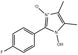 1H-Imidazole,2-(4-fluorophenyl)-1-hydroxy-4,5-dimethyl-,3-oxide(9CI) Struktur