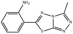 2-(3-METHYL-[1,2,4]TRIAZOLO[3,4-B][1,3,4]-THIADIAZOL-6-YL)-PHENYLAMINE Struktur