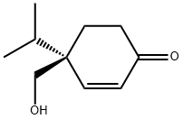 2-Cyclohexen-1-one,4-(hydroxymethyl)-4-(1-methylethyl)-,(4R)-(9CI) Struktur