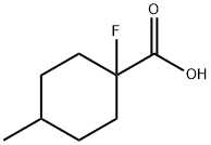 Cyclohexanecarboxylic acid, 1-fluoro-4-methyl- (9CI) Struktur