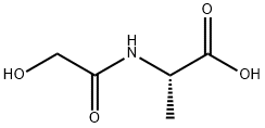 L-Alanine, N-(hydroxyacetyl)- (9CI) Struktur