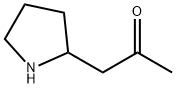 2-Propanone, 1-(2-pyrrolidinyl)- (9CI) Struktur