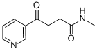 N-METHYL-G-OXO-3-PYRIDINEBUTANAMIDE Struktur