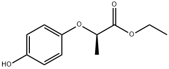 Ethyl (R)-(+)-2-(4-hydroxyphenoxy)propionate Struktur