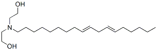 2,2'-[[(9Z,12Z)-9,12-Octadecadienyl]imino]bisethanol Struktur