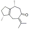 (1R)-2,3,4,5,7,8-Hexahydro-1α,4α-dimethyl-7-isopropylideneazulen-6(1H)-one Struktur