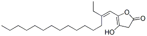 (4S)-3-[(Z)-Hexadecane-1-ylidene]-4α-hydroxy-5α-methyltetrahydrofuran-2-one Struktur