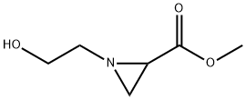 2-Aziridinecarboxylicacid,1-(2-hydroxyethyl)-,methylester(9CI) Struktur